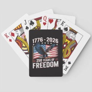 250 Jahre 1776 2026 250. 4. Juli Spielkarten