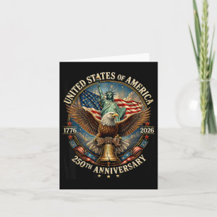 250 Jahre 1776-2026 250. Geburtstag Adler Freiheit Karte