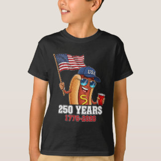 250 Jahre 1776-2026 250. Geburtstag Hotdog T-Shirt