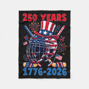 250 Jahre 1776 2026 250. Jubiläum Eishockey Fleecedecke