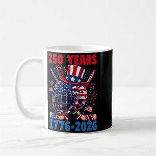 250 Jahre 1776 2026 250. Jubiläum Eishockey Kaffeetasse