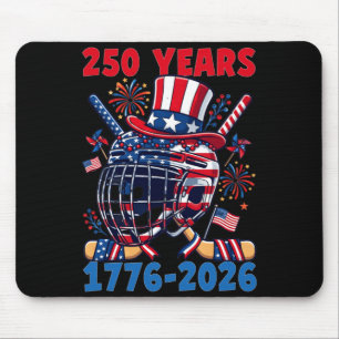 250 Jahre 1776 2026 250. Jubiläum Eishockey Mousepad