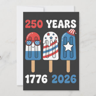 250 Jahre 1776 2026 4. Juli Eiscreme Ankündigung