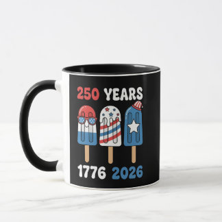 250 Jahre 1776 2026 4. Juli Eiscreme Tasse