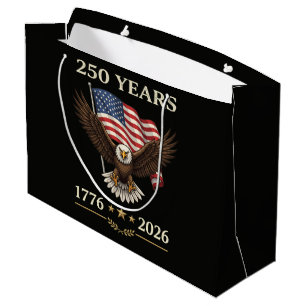 250 Jahre 1776 2026 Adler Amerikanische Flagge Große Geschenktüte