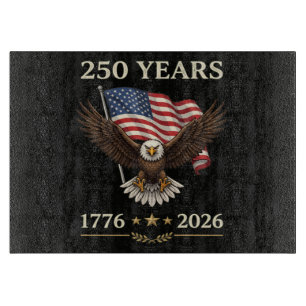 250 Jahre 1776 2026 Adler Amerikanische Flagge Schneidebrett
