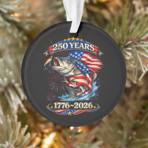 250 Jahre 1776-2026 Forellenangeln Ornament