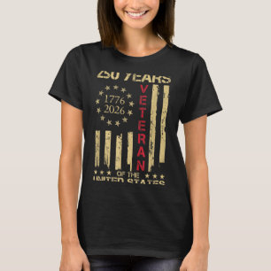 250 Jahre 1776-2026 Patriotischer Veteran Amerikan T-Shirt