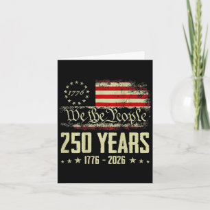 250 Jahre 1776-2026 USA-Flagge 250. Unabhängigkeit Karte