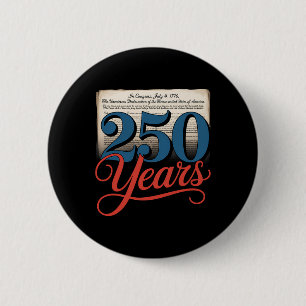 250 Jahre 1776 Unabhängigkeitserklärung der USA Gi Button
