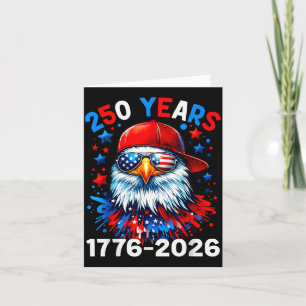 250 Jahre 250. Jubiläum Adler 4. Juli Jungen Karte