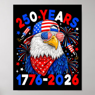 250 Jahre 250. Jubiläum Adler 4. Juli Jungen Poster
