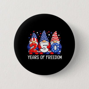 250 Jahre 250. Jubiläum USA Patriotisch 4. Juli Button