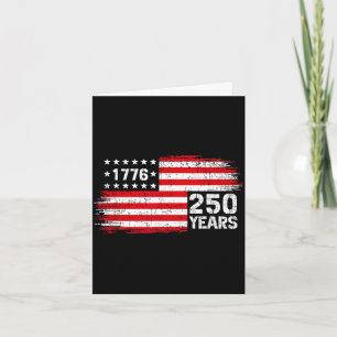 250 Jahre alt 1776 250. Jubiläum 4. Juli Karte