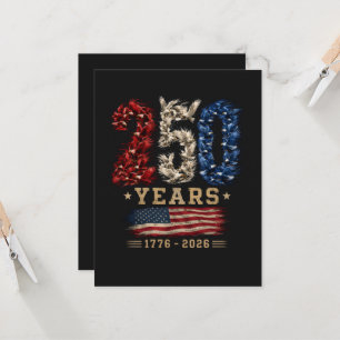 250 Jahre American Eagle Flag Patriotic Einladung