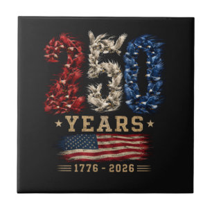 250 Jahre American Eagle Flag Patriotic Fliese