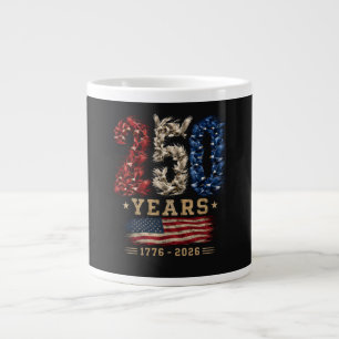 250 Jahre American Eagle Flag Patriotic Jumbo-Tasse
