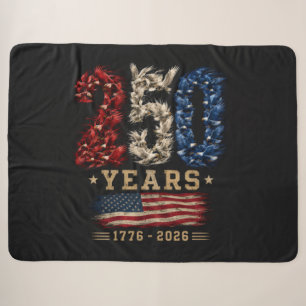 250 Jahre American Eagle Flag Patriotic Sherpadecke