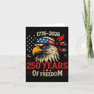 250 Jahre American Flag Anniversary USA 250. Gebur Karte