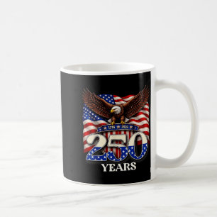 250 Jahre Amerika 1776 2026 250. 4. Juli Adler Kaffeetasse