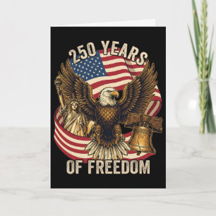 250 Jahre Amerika 1776-2026 250. Geburtstag 250. Karte