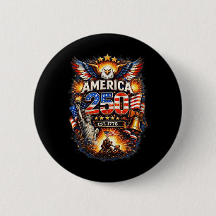 250 Jahre Amerika 1776 2026 250. Geburtstag der US Button