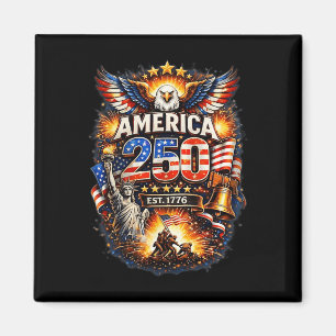 250 Jahre Amerika 1776 2026 250. Geburtstag der US Magnet