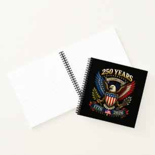 250 Jahre Amerika 1776 2026 250. Jubiläum Notizbuch