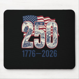 250 Jahre Amerika 1776 2026 250. USA Patriotisch 4 Mousepad