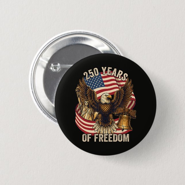 250 Jahre Amerika 1776-2026 Button (Vorne & Hinten)