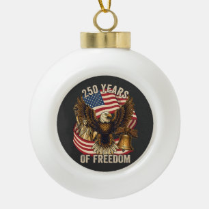 250 Jahre Amerika 1776-2026 Keramik Kugel-Ornament