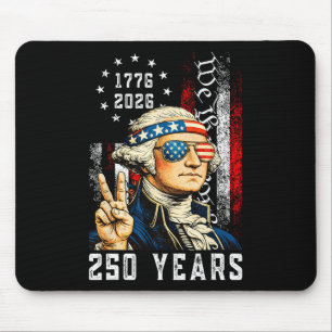250 Jahre Amerika 1776 2026 Lustig Washington 4. Mousepad