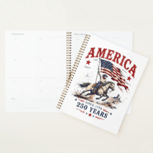 250 Jahre Amerika 1776 2026 Patriotischer Cowboy Planer