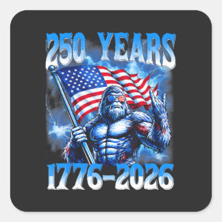 250 Jahre Amerika 1776 2026 Quadratischer Aufkleber