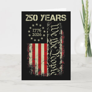 250 Jahre Amerika 1776 2026 We The People Flag USA Karte