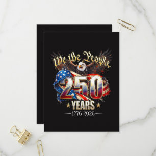 250 Jahre Amerika 250. Jubiläum 4. Juli Einladungspostkarte