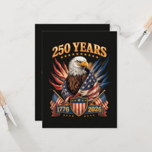 250 Jahre Amerika 250. Jubiläum USA Patriotisch Einladung