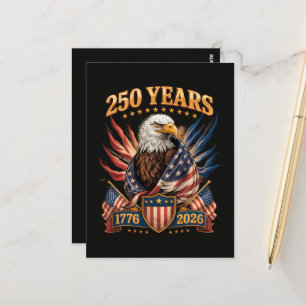 250 Jahre Amerika 250. Jubiläum USA Patriotisch Postkarte
