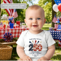 250 Jahre Amerika Geburtstag Baby Bodysuit