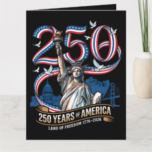 250 Jahre Amerika-Jubiläum 1776 2026 Karte