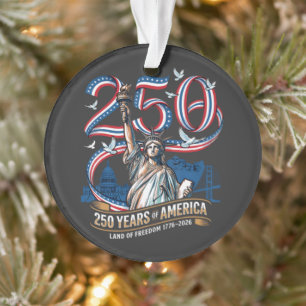 250 Jahre Amerika-Jubiläum 1776 2026 Ornament