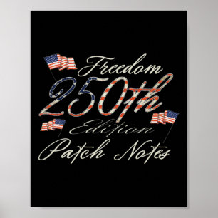 250 Jahre Amerika-Jubiläum 1776-2026 Unabhängig Poster