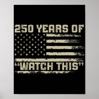 250 Jahre Amerika-Jubiläum 1776-2026 Unabhängigke Poster
