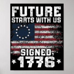 250 Jahre Amerika-Jubiläum 1776-2026 Unabhängigkei Poster