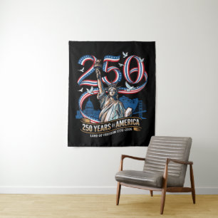 250 Jahre Amerika-Jubiläum 1776 2026 Wandteppich