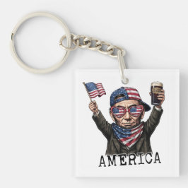 250 Jahre Amerika-Jubiläum 1776 Lincoln Abe Schlüsselanhänger