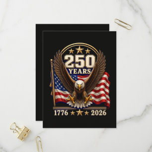 250 Jahre Amerika-Jubiläum 250. Einladungspostkarte