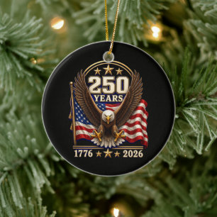 250 Jahre Amerika-Jubiläum 250. Keramik Ornament