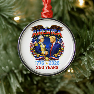 250 Jahre Amerika-Jubiläum 250. Ornament Aus Metall