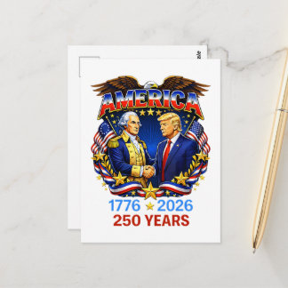 250 Jahre Amerika-Jubiläum 250. Postkarte